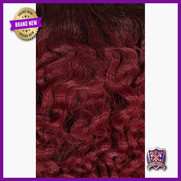 Human Hair Blend HD Lace Front Wig, Ocean Wave Style, Glueless Design main image 4